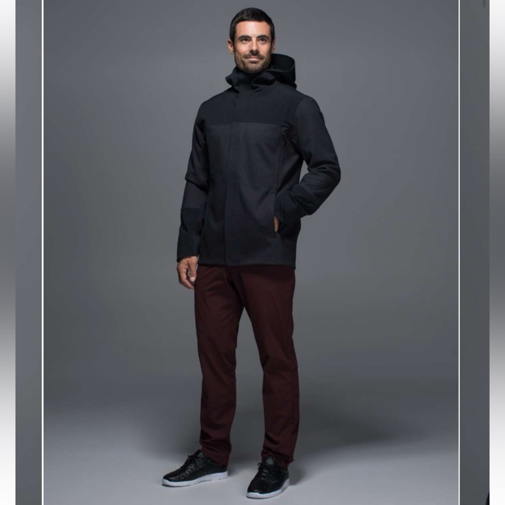 Lululemon PNW Men’s Jacket Sz M Special Edition Heathered Dark Grey Black